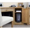 Torino Solid Oak Office Furniture Corner Computer Desk with 3 Drawer 1 Door